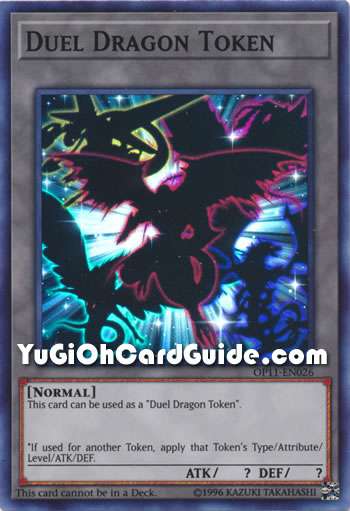 Yu-Gi-Oh Card: Duel Dragon Token