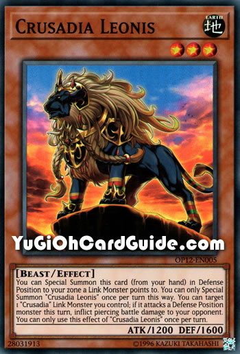 Yu-Gi-Oh Card: Crusadia Leonis