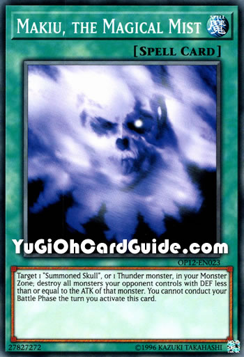 Yu-Gi-Oh Card: Makiu, the Magical Mist