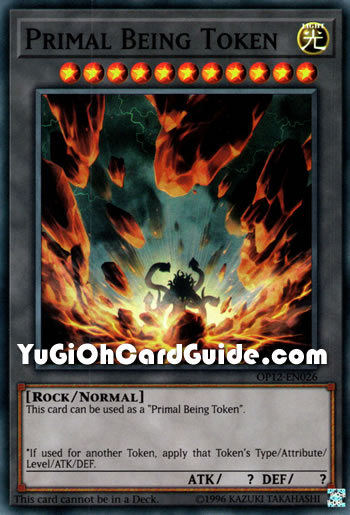 Yu-Gi-Oh Card: Primal Being Token