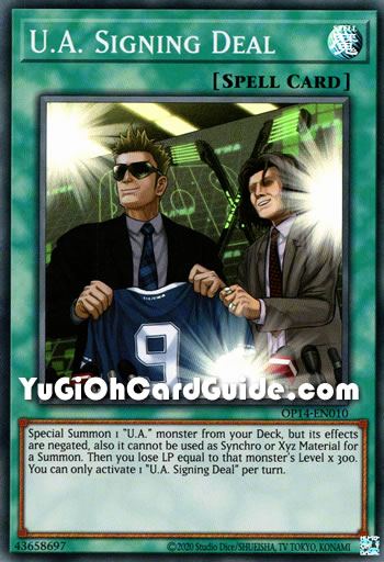 Yu-Gi-Oh Card: U.A. Signing Deal