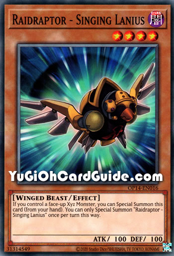 Yu-Gi-Oh Card: Raidraptor - Singing Lanius