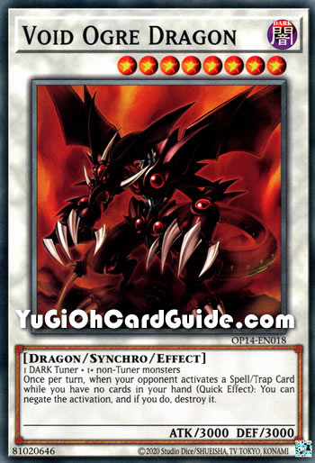 Yu-Gi-Oh Card: Void Ogre Dragon