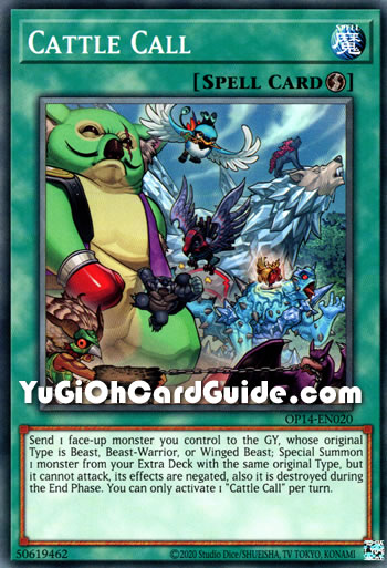Yu-Gi-Oh Card: Cattle Call