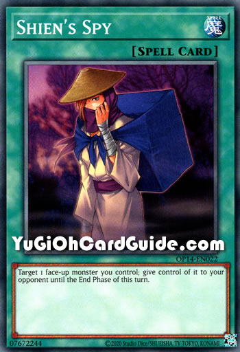 Yu-Gi-Oh Card: Shien's Spy