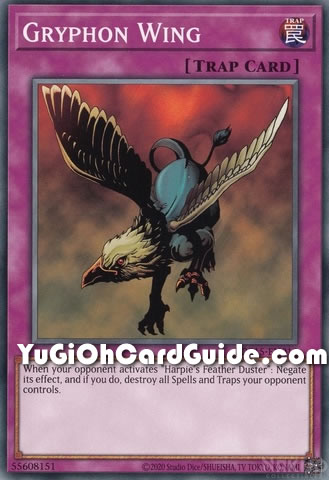 Yu-Gi-Oh Card: Gryphon Wing