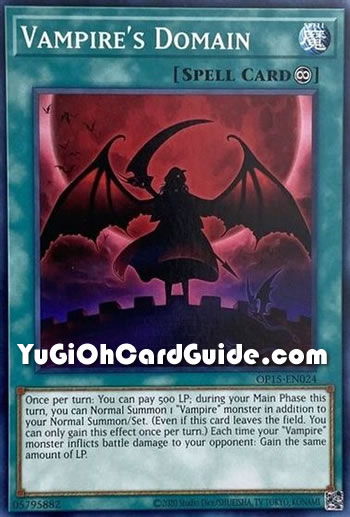 Yu-Gi-Oh Card: Vampire's Domain