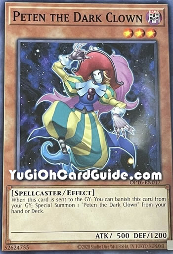 Yu-Gi-Oh Card: Peten the Dark Clown