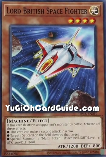 Yu-Gi-Oh Card: Lord British Space Fighter