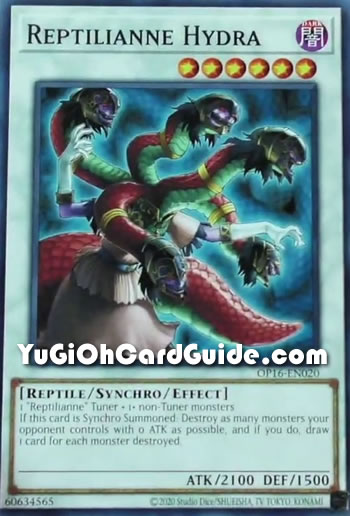 Yu-Gi-Oh Card: Reptilianne Hydra