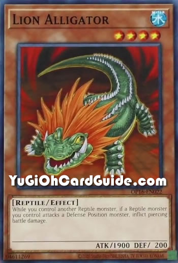 Yu-Gi-Oh Card: Lion Alligator