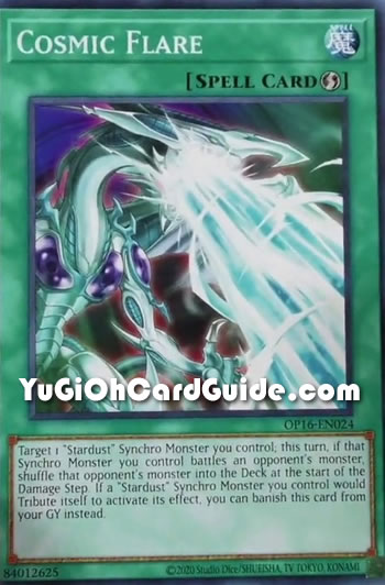 Yu-Gi-Oh Card: Cosmic Flare