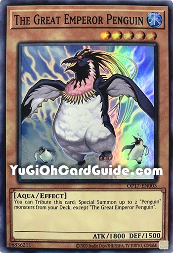 Yu-Gi-Oh Card: The Great Emperor Penguin
