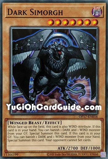 Yu-Gi-Oh Card: Dark Simorgh