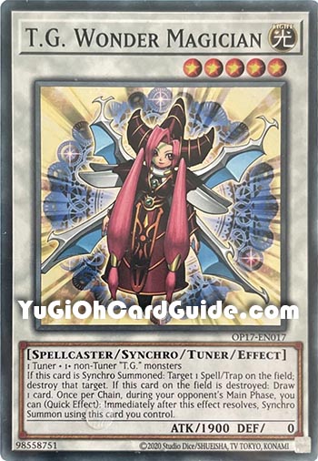 Yu-Gi-Oh Card: T.G. Wonder Magician