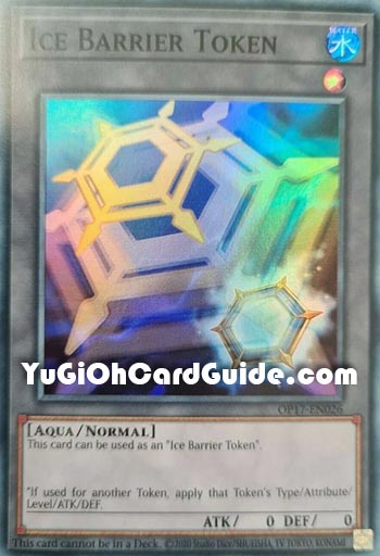Yu-Gi-Oh Card: Ice Barrier Token