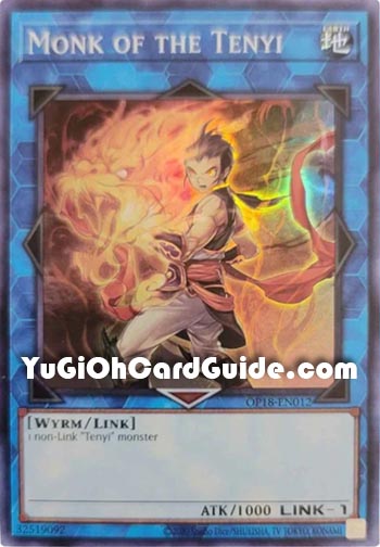 Yu-Gi-Oh Card: Monk of the Tenyi