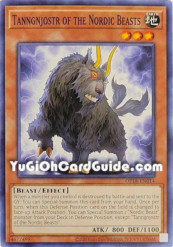Yu-Gi-Oh Card: Tanngnjostr of the Nordic Beasts
