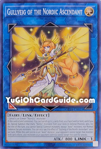 Yu-Gi-Oh Card: Gullveig of the Nordic Ascendant