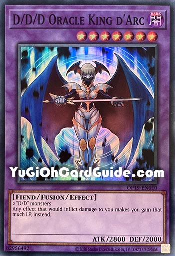Yu-Gi-Oh Card: D/D/D Oracle King d'Arc