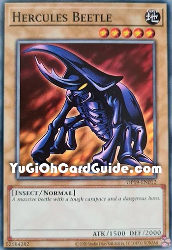 Yu-Gi-Oh Card: Hercules Beetle