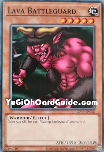 Yu-Gi-Oh Card: Lava Battleguard