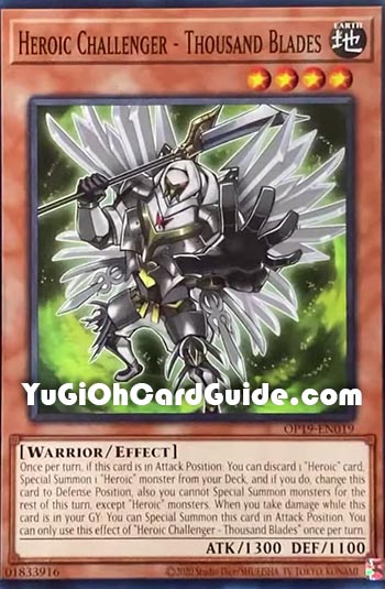 Yu-Gi-Oh Card: Heroic Challenger - Thousand Blades