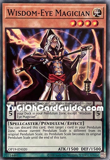 Yu-Gi-Oh Card: Wisdom-Eye Magician