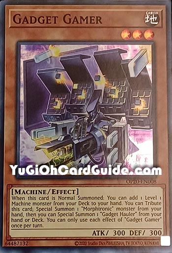 Yu-Gi-Oh Card: Gadget Gamer