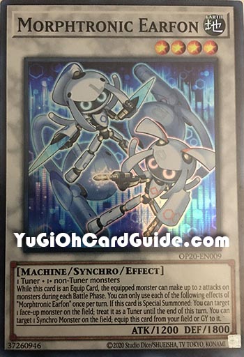 Yu-Gi-Oh Card: Morphtronic Earfon