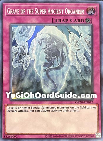 Yu-Gi-Oh Card: Grave of the Super Ancient Organism