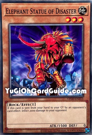 Yu-Gi-Oh Card: Elephant Statue of Disaster
