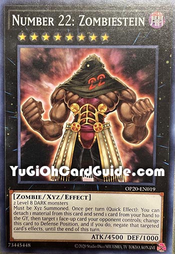Yu-Gi-Oh Card: Number 22: Zombiestein