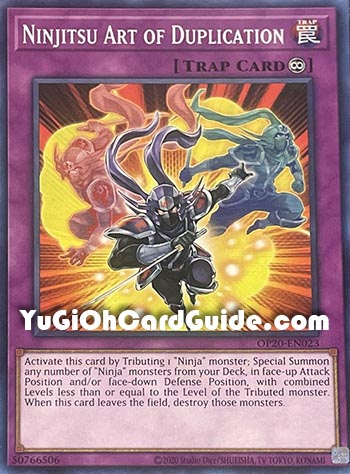 Yu-Gi-Oh Card: Ninjitsu Art of Duplication