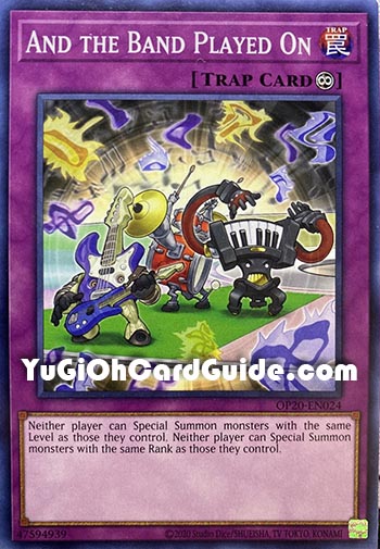 Yu-Gi-Oh Card: And the Band Played On
