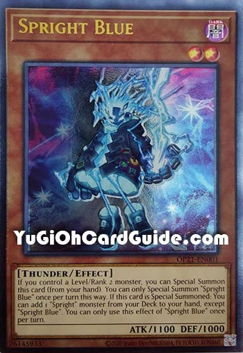 Yu-Gi-Oh Card: Spright Blue