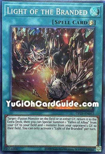 Yu-Gi-Oh Card: Light of the Branded