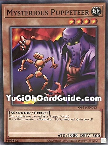 Yu-Gi-Oh Card: Mysterious Puppeteer