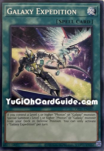Yu-Gi-Oh Card: Galaxy Expedition