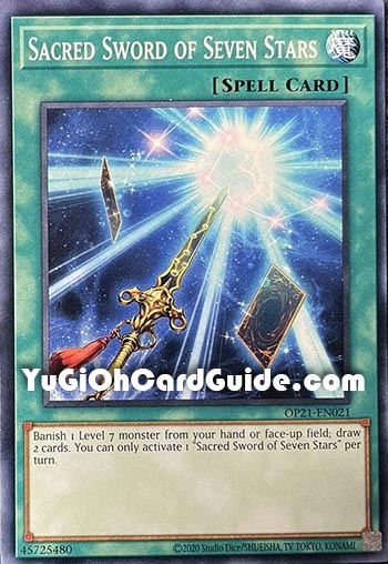 Yu-Gi-Oh Card: Sacred Sword of Seven Stars