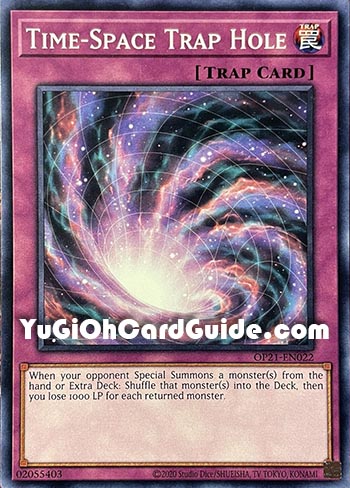 Yu-Gi-Oh Card: Time-Space Trap Hole