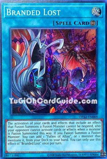 Yu-Gi-Oh Card: Branded Lost