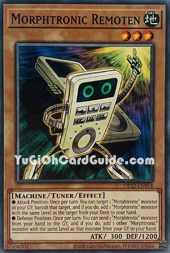 Yu-Gi-Oh Card: Morphtronic Remoten