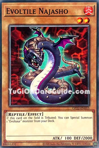 Yu-Gi-Oh Card: Evoltile Najasho