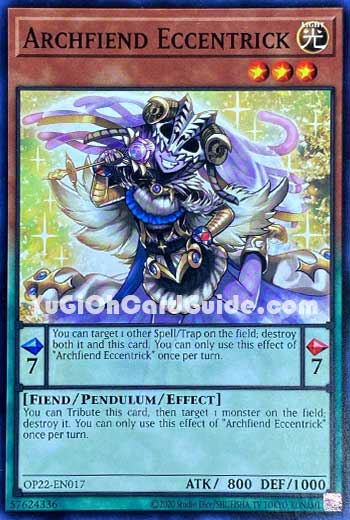Yu-Gi-Oh Card: Archfiend Eccentrick