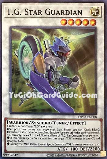 Yu-Gi-Oh Card: T.G. Star Guardian