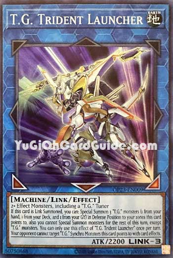 Yu-Gi-Oh Card: T.G. Trident Launcher