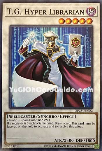 Yu-Gi-Oh Card: T.G. Hyper Librarian