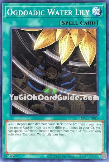 Yu-Gi-Oh Card: Ogdoadic Water Lily