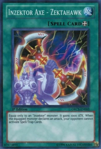 Yu-Gi-Oh Card: Inzektor Axe - Zektahawk